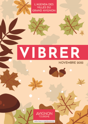 Ceci est l'illustration du programme de l'Office de tourisme avec des tons d'automne