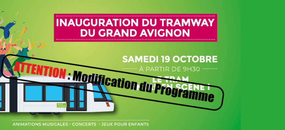 Inauguration du tram modification